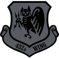Image for 432 WING Gray & Black Patch