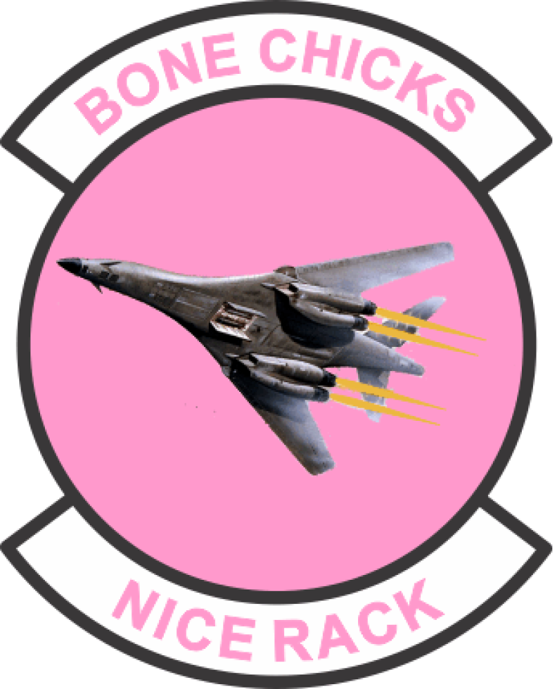 34 BS Bone Chicks Pink Patch