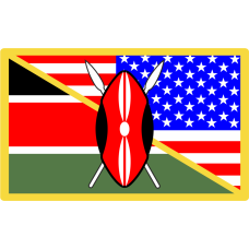 Image for 711 SOS Kenya Flag / American Flag Patch