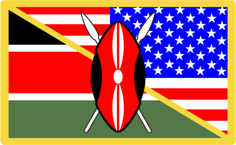711 SOS Kenya Flag / American Flag Patch