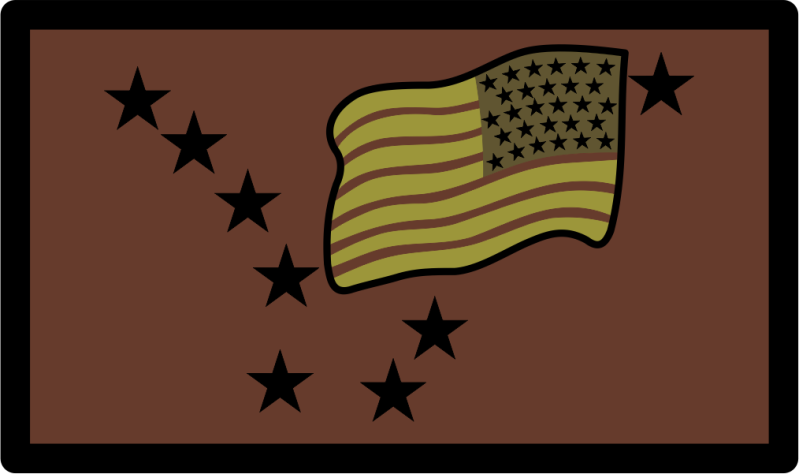 211 RQS - America Flag with Big Dipper Flying LEFT OCP Patch