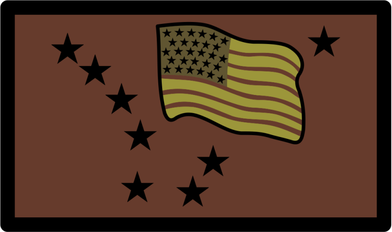 211 RQS - America Flag with Big Dipper OCP Flying RIGHT Patch