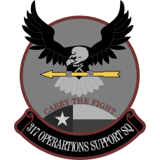 Image for 317 OSS Gray/Maroon Patch