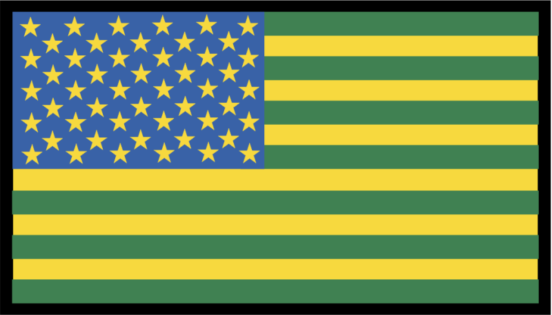 927 OSS American Flag Patch