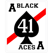 Image for Navy - VFA 41  White B/G Aces Patch