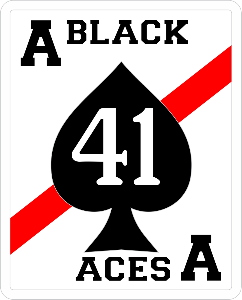 Navy - VFA 41  White B/G Aces Patch