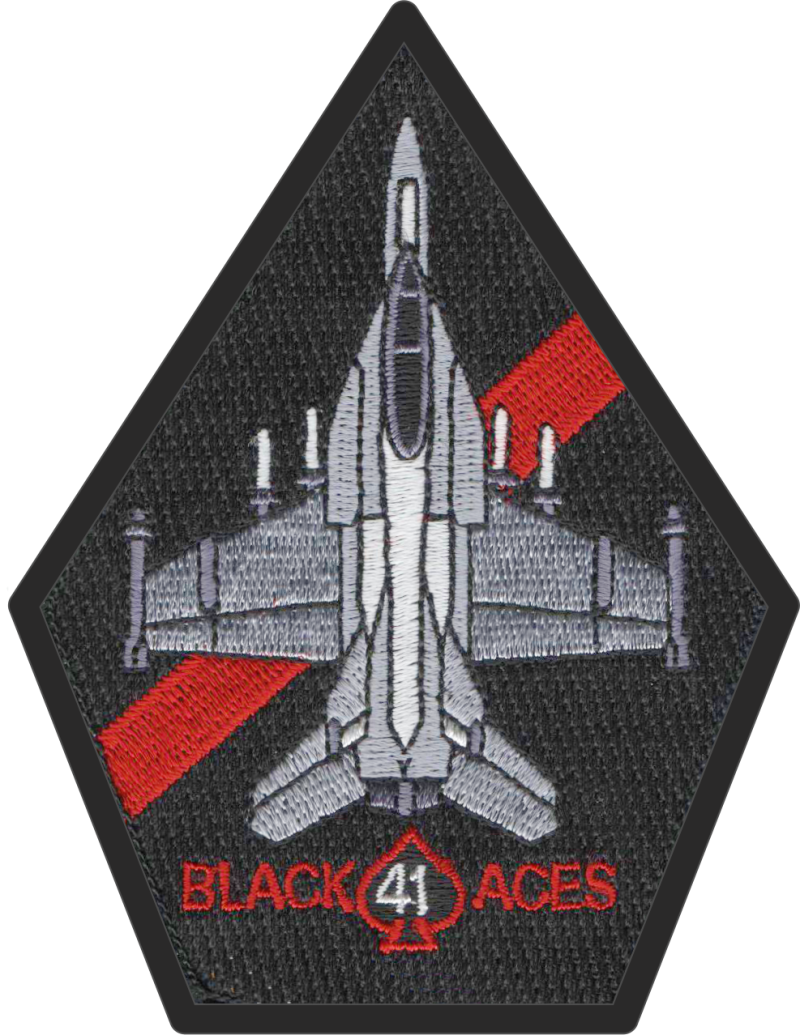 Navy 41 Aces Gray Jet Patch