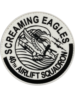 Image for 40 AS Black/White PVC Patch