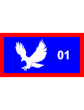 Image for 15 AS Eagle - Blue, Red Border Pocket Tab