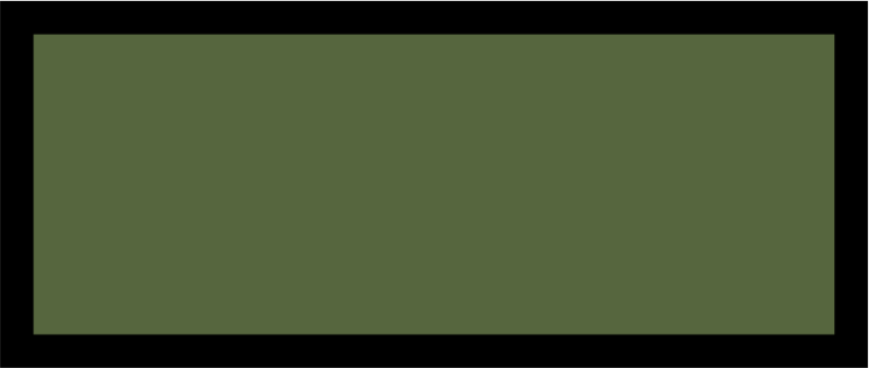 OD Green Black Border Pocket Tab