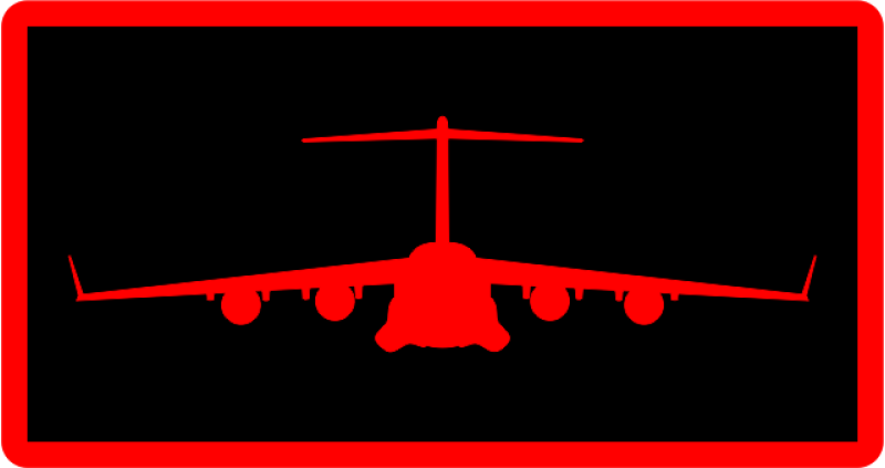 517 AS Black/Red C-17 Pocket Tab