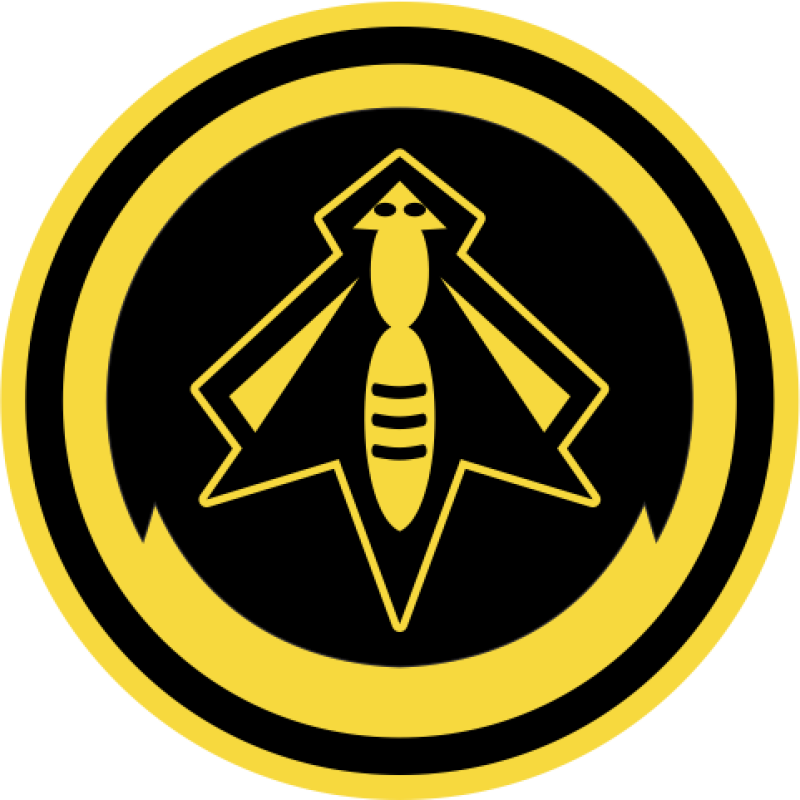 21 AS Yellow/Black Bee Pocket Tab