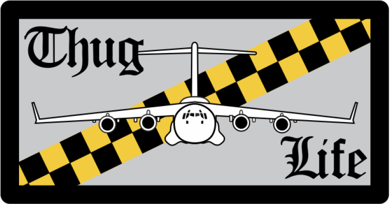 57 WPS Thug Life Gray Pocket Tab