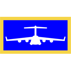 Image for C-17 Blue with Yellow Border Pocket Tab