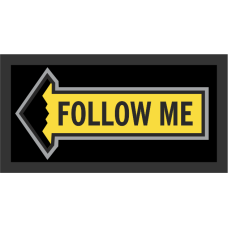 Image for 393 BS Follow Me Black Border Pocket Tab