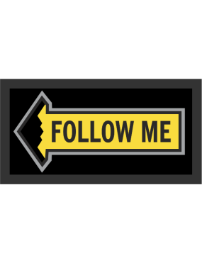 Image for 393 BS Follow Me Black Border Pocket Tab