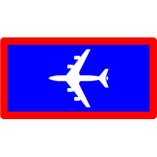 Image for KC-135R Pocket Tab Blue, Red Border