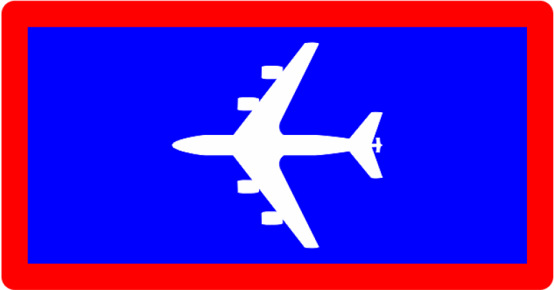 KC-135R Pocket Tab Blue, Red Border