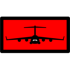 Image for C-17 Red & Black Pocket Tab