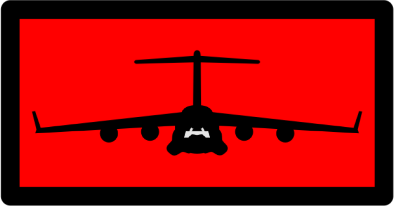 C-17 Red & Black Pocket Tab