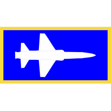 Image for T-38 White, Blue B/G Pocket Tab