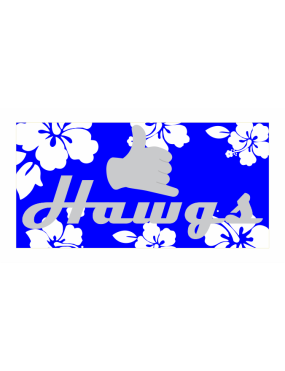 Image for CS-34 Hawaiian Pocket Tab Blue/White/Gray