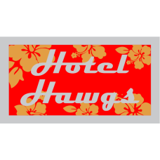 Image for CS-34 Hawaiian Pocket Tab Red/Orange/Gray