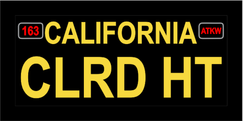 163 ATKS License Plate Pocket Tab