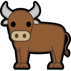 Image for 6 AS Bull Emoji Die Cut Pocket Tab