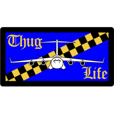 Image for 57 WPS Thug Life Blue Pocket Tab