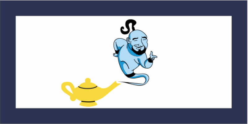 54 AS Genie Lamp Pocket Tab