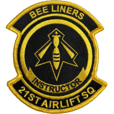 Image for 21 AS Yellow/Black Instructor Patch
