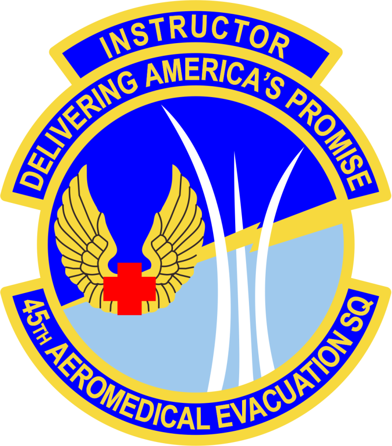 45 AES Full Color Patch - Instructor