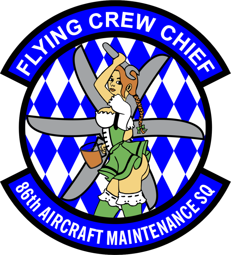 86 AMXS Dutch Girl Full Color Sticker