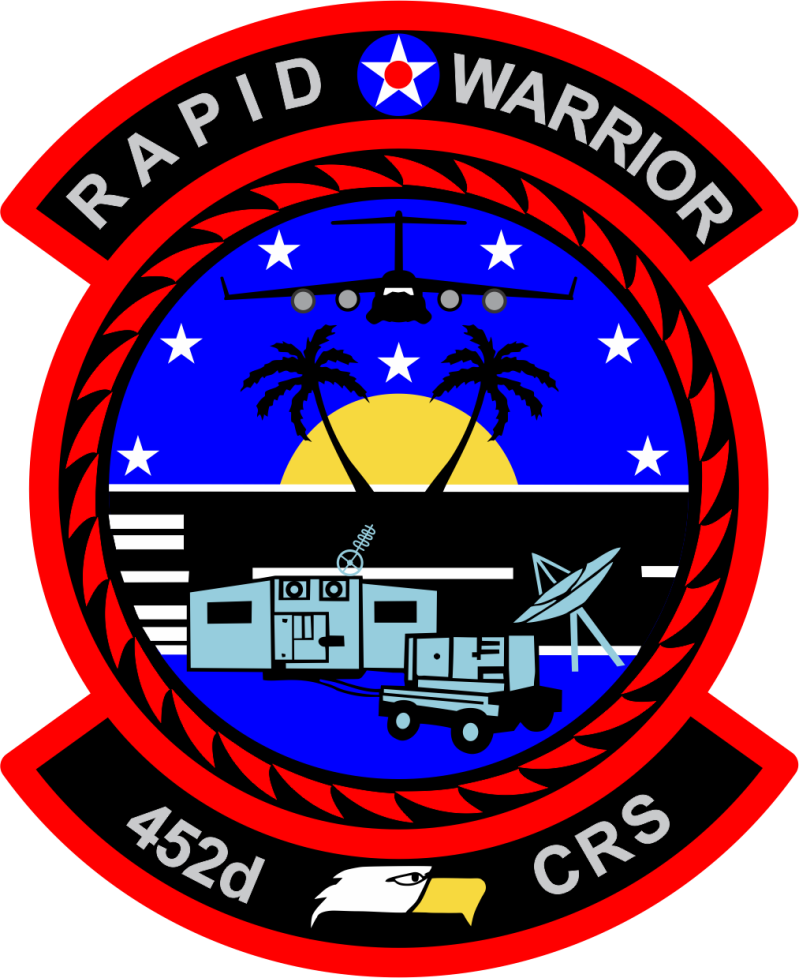 452 CRS Rapid Warrior Full Color Patch