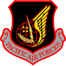 Image for PACAF Black/Yellow/Red Patch