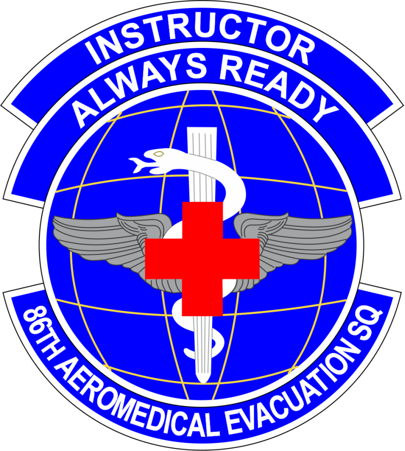 86 AES Instructor Full Color Patch 4"