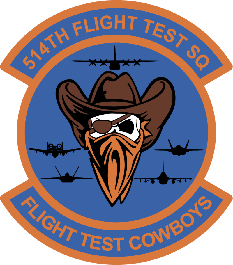 514 FLTS Flight Test Cowboys Patch