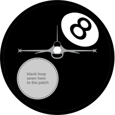 Image for 40 FLTS 8-Ball Patch