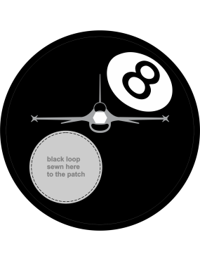 Image for 40 FLTS 8-Ball Patch