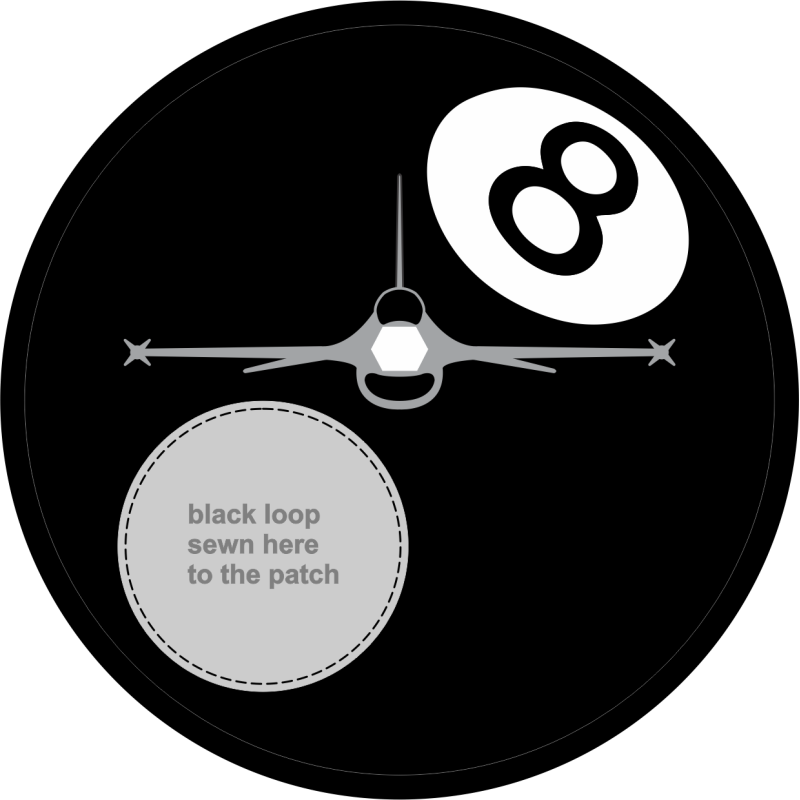 40 FLTS 8-Ball Patch