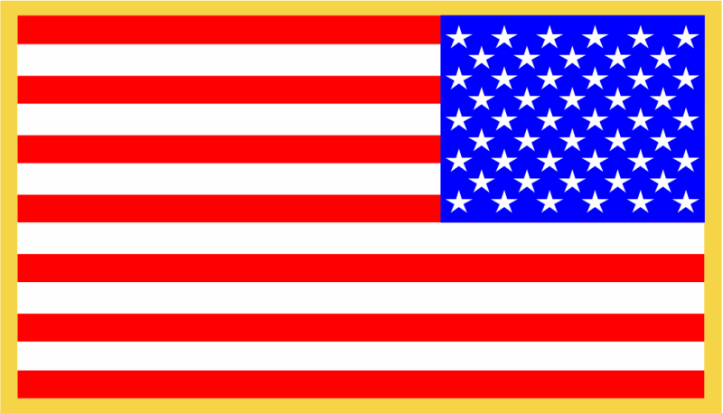 American Flag Reverse Full Color Patch