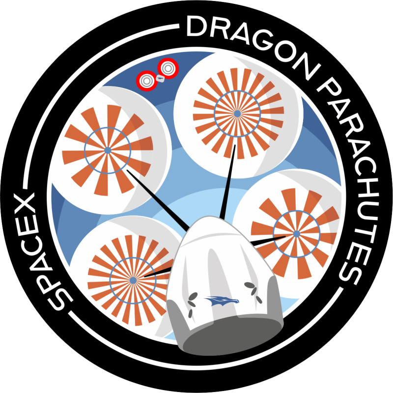 SpaceX Dragon Parachutes Patch
