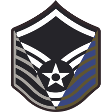 Image for MSgt Stripes 3 Panel 5 inch Patch