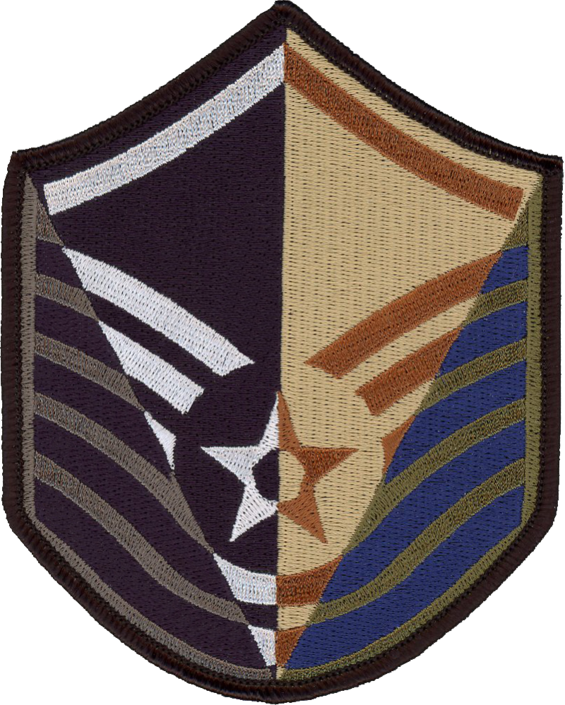 MSgt Stripes 4 Panel Patch