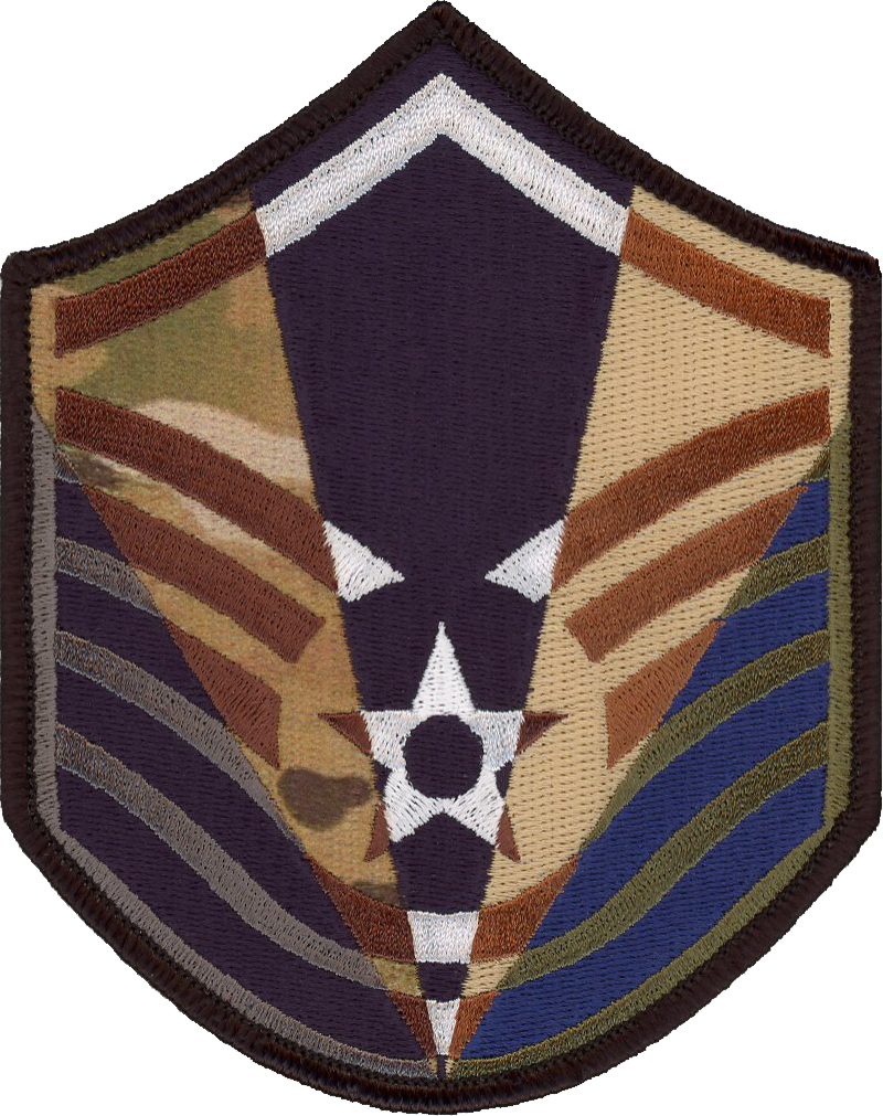 MSGT Stripes 5 Panel 5 inch Patch