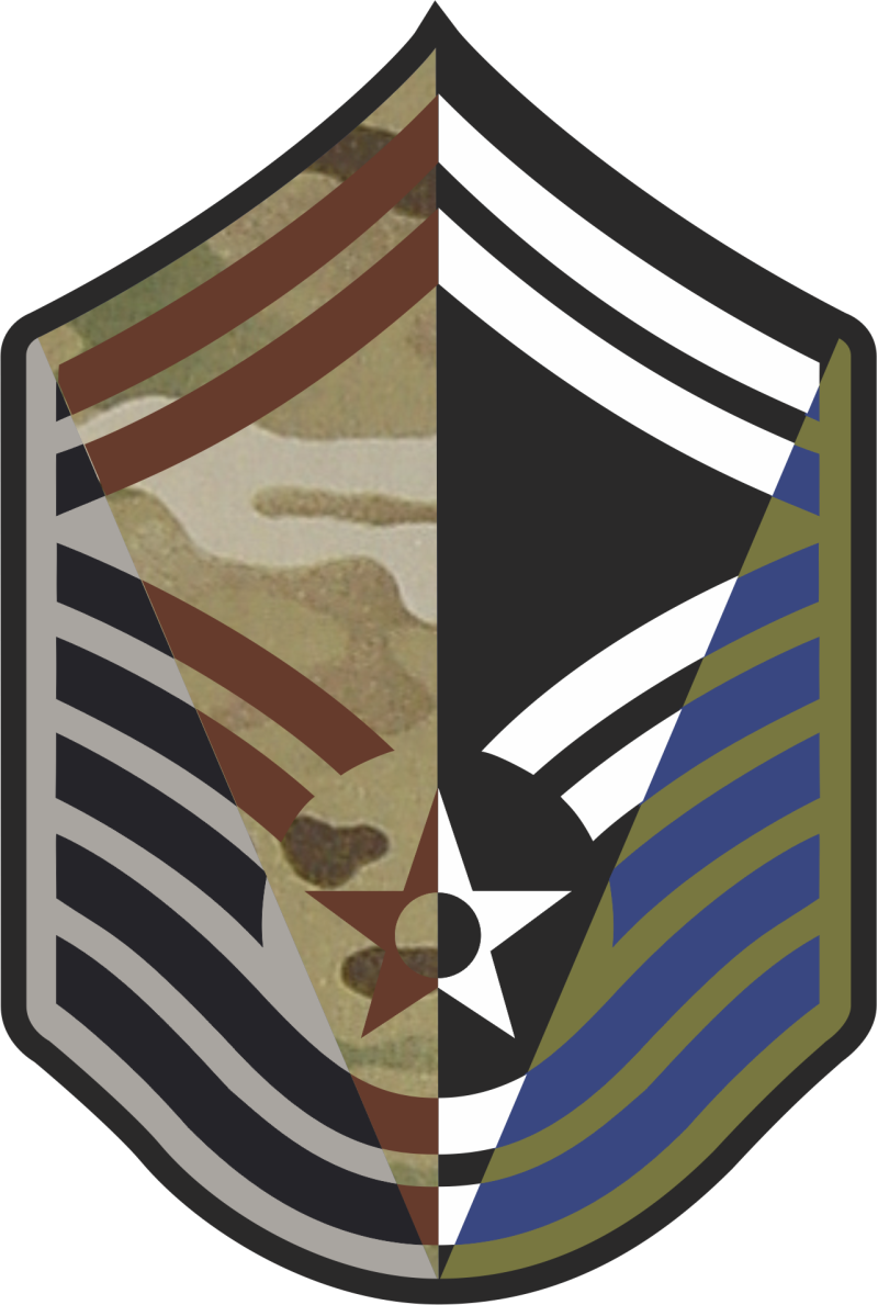 SMSgt Stripes 4-Panel 6 inch OCP Patch