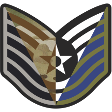 Image for TSgt Stripes 4 Panel 4 inch Patch