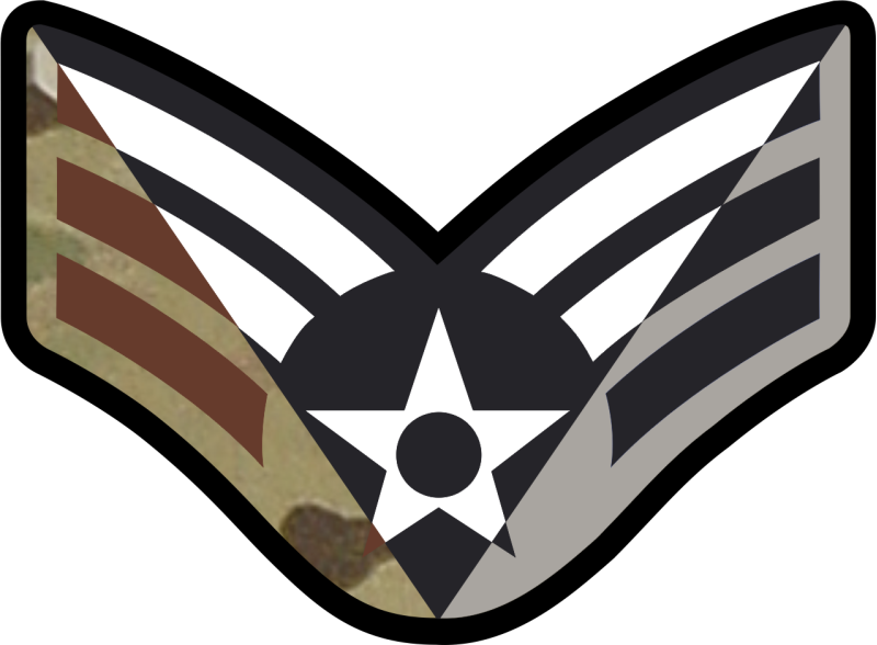 SrA Stripes 3 Panel 4 inch OCP Patch