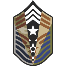 Image for CMSgt Stripes 5 Panel  7 inch OCP w/Star Patch